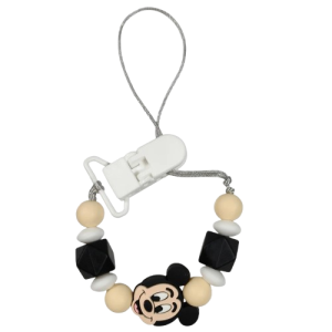 Attache tétine en silicone mickey