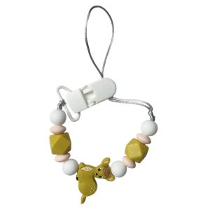 Attache tétine en silicone bambi