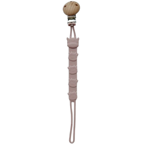 Attache tétine vache en silicone violet